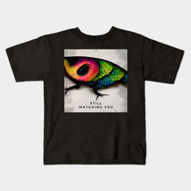 Lizard's eye of truth - your favorite creepy them Kids T-Shirt by Design-by-Evita